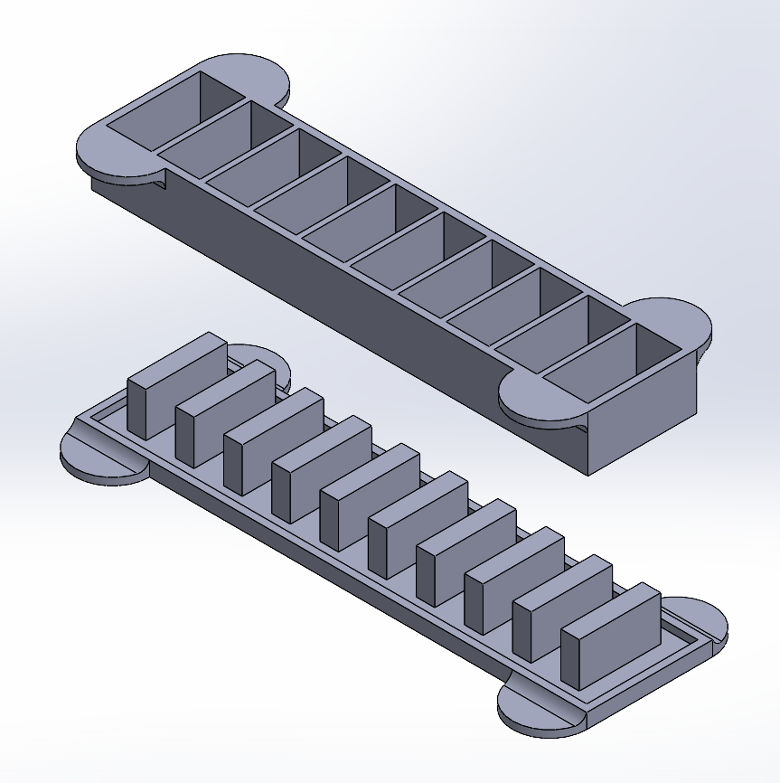 CAD Mold Exploded